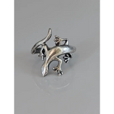Silver Steed Lizard Ring Q Rings