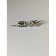 Silver Steed Lizard Stud Earrings Earrings