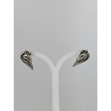 Silver Steed Long maned Horse Head Studs Earrings