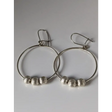 Silver Steed Loop with Buds Dangling Earrings Earrings