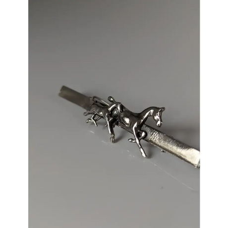 Silver Steed Mare & Foal Brooch / Stock Tie Pin Brooches