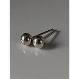 Silver Steed Medium Ball Stud Earrings Earrings