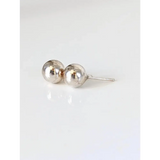 Silver Steed Medium Balls Stud Earrings Earrings