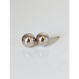 Silver Steed Medium Balls Stud Earrings Earrings