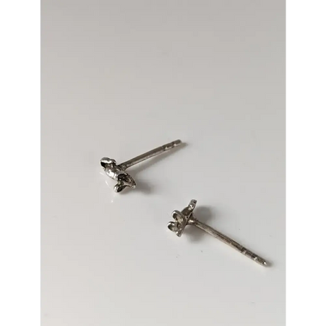 Silver Steed Mouse Stud Earrings Earrings