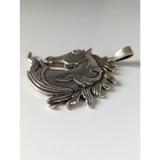 Silver Steed Mustang Horse Head Silver Pendant Pendant