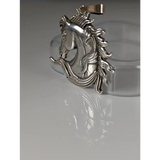 Silver Steed Mustang Horse Head Silver Pendant Pendant
