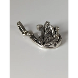 Silver Steed Oak & Horseshoe Silver Pendant Pendant