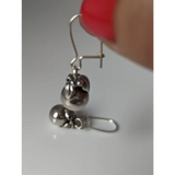 Silver Steed Oranges Dropped Earrings Earrings