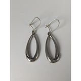 Silver Steed Oval Rope Dropped Earrings Earrings