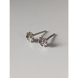 Silver Steed Pansy Stud Earrings Earrings