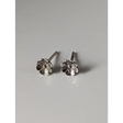 Silver Steed Pansy Stud Earrings Earrings
