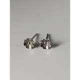 Silver Steed Pansy Stud Earrings Earrings