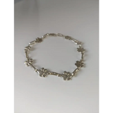Silver Steed Paw Print Silver Bracelet 17.5cm Bracelets