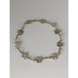 Silver Steed Paw Print Silver Bracelet 17.5cm Bracelets
