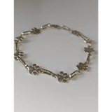 Silver Steed Paw Print Silver Bracelet 17.5cm Bracelets