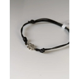 Silver Steed Paw Print Cord Bracelet Black Bracelets