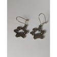 Silver Steed Paw Print Silver Dropped Earrings Earrings