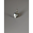 Silver Steed Paw Print on Heart Silver Pendant Pendant