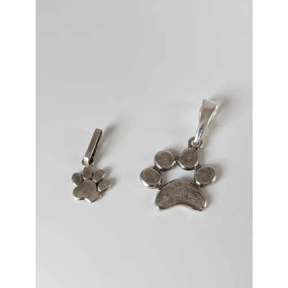 Silver Steed Paw Print Silver Pendant Small Pendant