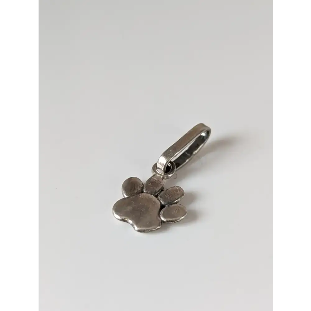 Silver Steed Paw Print Silver Pendant Small Pendant