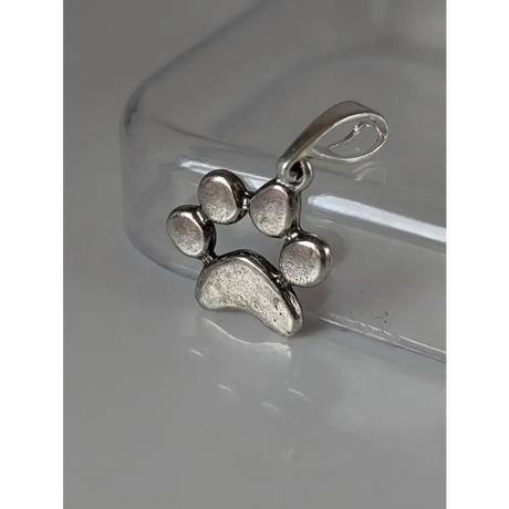 Silver Steed Paw Print Silver Pendant Large Pendant