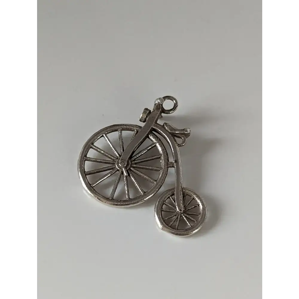 Silver Steed Penny Farthing Bike Silver Pendant Pendant