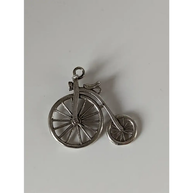 Silver Steed Penny Farthing Bike Silver Pendant Pendant