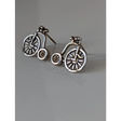 Silver Steed Penny Farthing Bike Stud Earrings Earrings