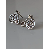 Silver Steed Penny Farthing Bike Stud Earrings Earrings