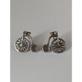 Silver Steed Penny Farthing Bike Stud Earrings Earrings