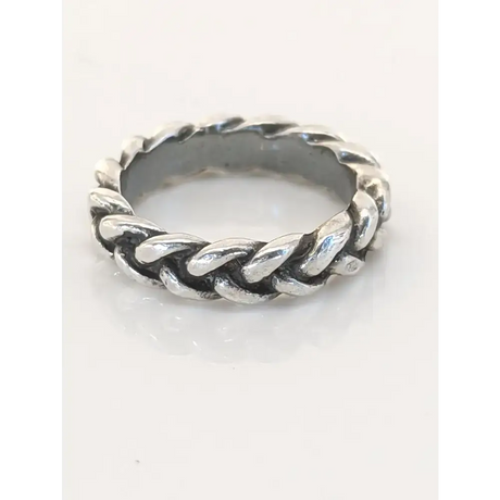 Silver Steed Plaited Ring 2 G Rings