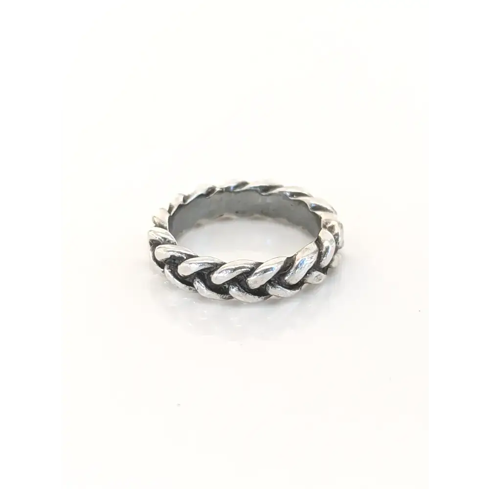 Silver Steed Plaited Ring 2 G Rings