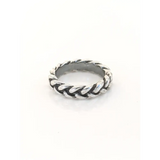 Silver Steed Plaited Ring 2 G Rings