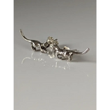 Silver Steed Playful Cat Stud Earrings Earrings