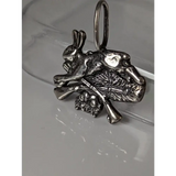 Silver Steed Rabbit Hunting Silver Pendant Pendant