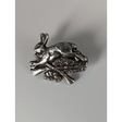 Silver Steed Rabbit Hunting Silver Pin Pin