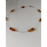 Silver Steed Real Amber Bead Necklace Necklaces