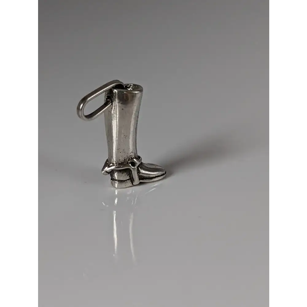 Silver Steed Riding Boot Pendant Pendant