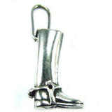 Silver Steed Riding Boot Pendant Pendant