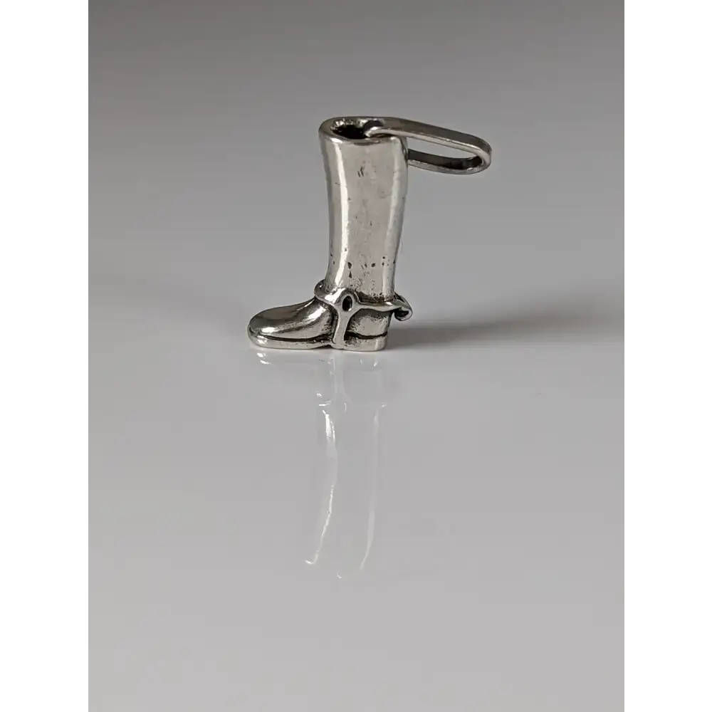 Silver Steed Riding Boot Pendant Pendant