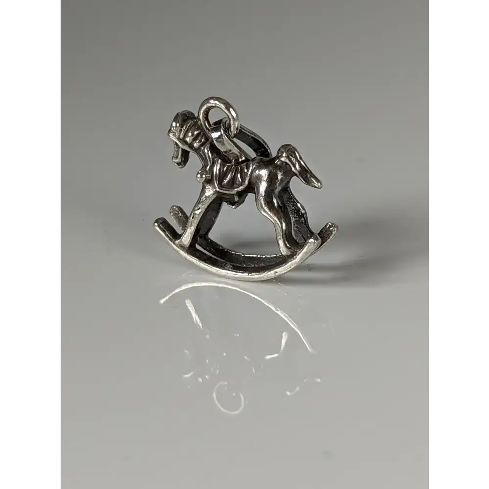 Silver Steed Rocking Horse Silver Pendant Pendant