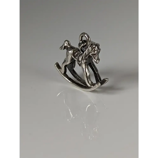 Silver Steed Rocking Horse Silver Pendant Pendant