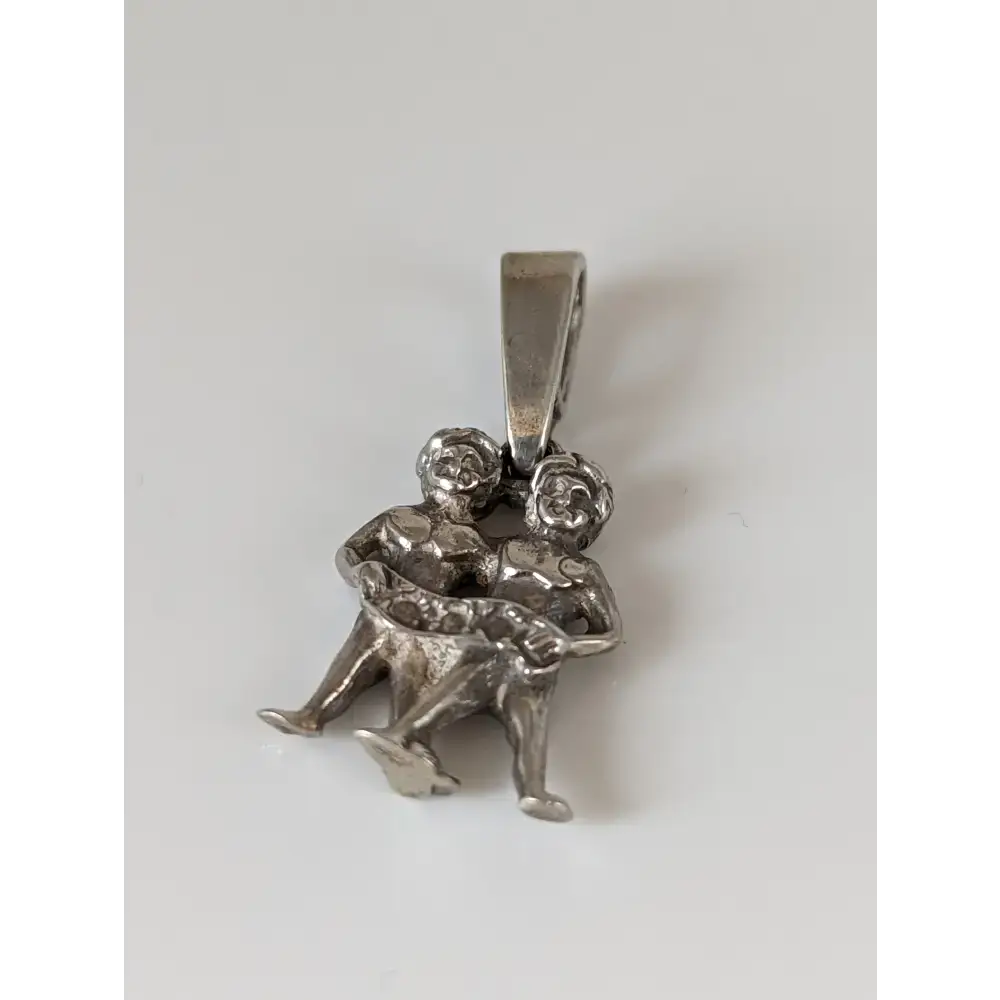 Silver Steed Romans Twins Silver Pendant Charms