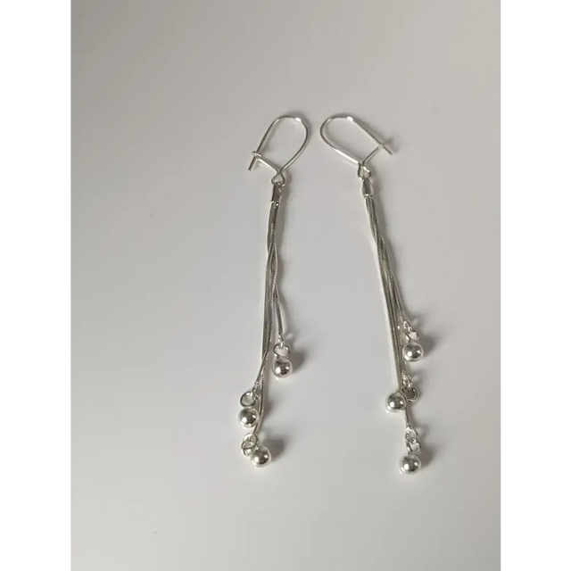 Silver Steed Rope & Ball Dropped Earrings Earrings