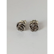 Silver Steed Rope Flower Stud Earrings Earrings