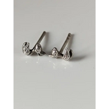 Silver Steed Rubber Duck Stud Earrings Earrings