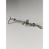 Silver steed running horse brooch silver tie bar with intricate detailing and textured finish for brooch stock tie use