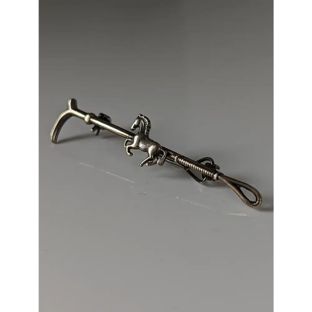 Silver Steed Running Horse Brooch / Stock Tie Pin Left Brooches