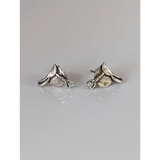 Silver Steed Silver Saddle Stud Earrings 